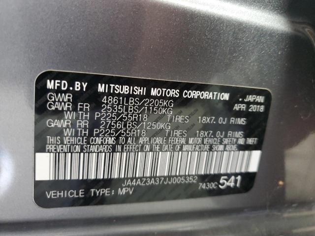 2018 MITSUBISHI OUTLANDER JA4AZ3A37JJ005352