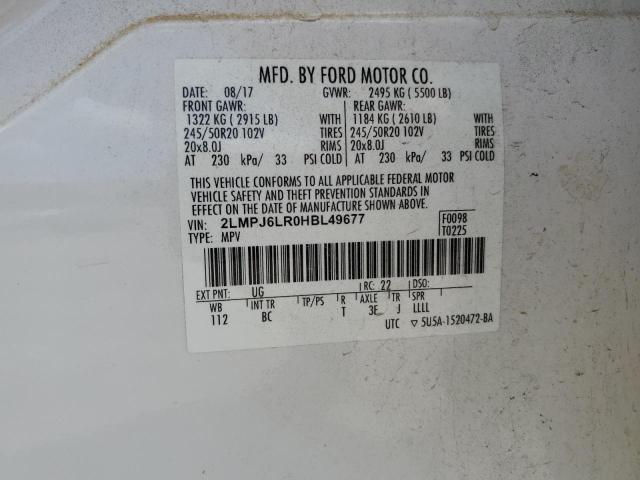 2017 LINCOLN MKX RESERVE #3282527902