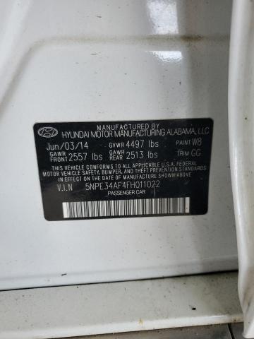 2015 HYUNDAI SONATA SPO 5NPE34AF4FH011022