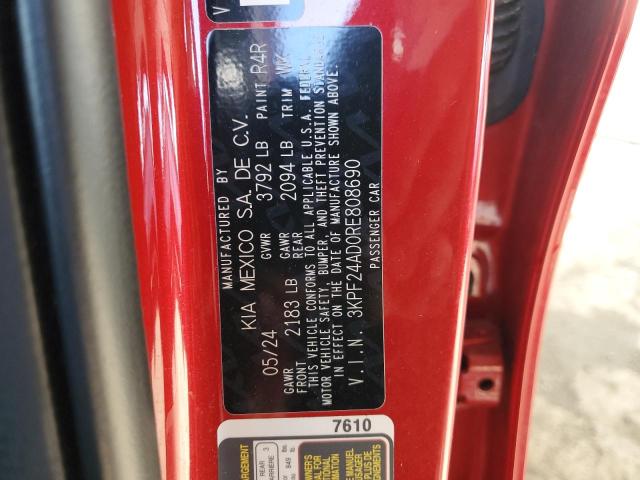2024 KIA FORTE LX - 3KPF24AD0RE808690