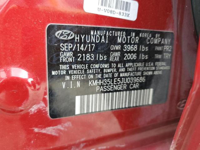2018 HYUNDAI ELANTRA GT KMHH35LE5JU039686