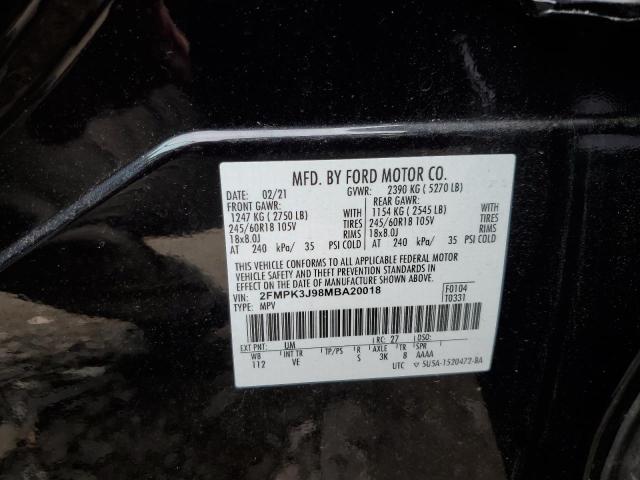 2021 FORD EDGE SEL - 2FMPK3J98MBA20018