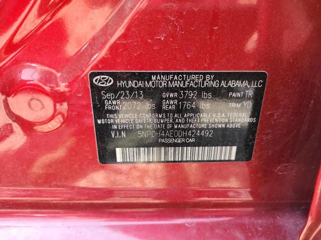 2013 HYUNDAI ELANTRA GLS - 5NPDH4AE0DH424492