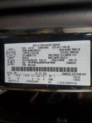 2024 FORD F150 XLT 1FTFW3L86RFA47944