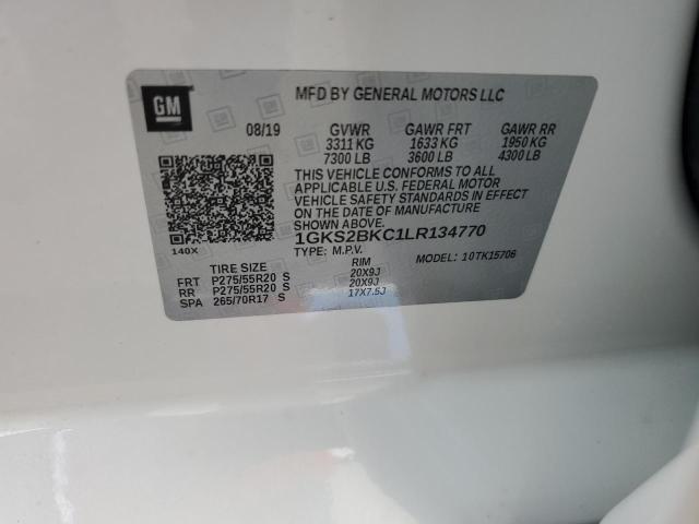 2020 GMC YUKON SLT 1GKS2BKC1LR134770
