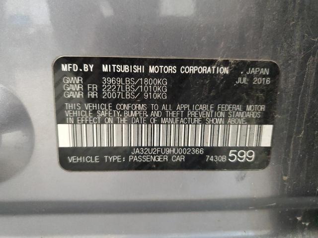 2017 MITSUBISHI LANCER ES JA32U2FU9HU002366