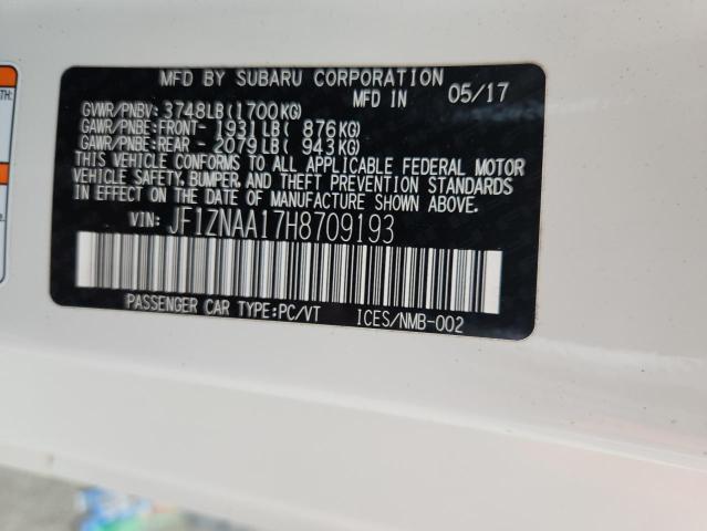 2017 TOYOTA 86 BASE JF1ZNAA17H8709193