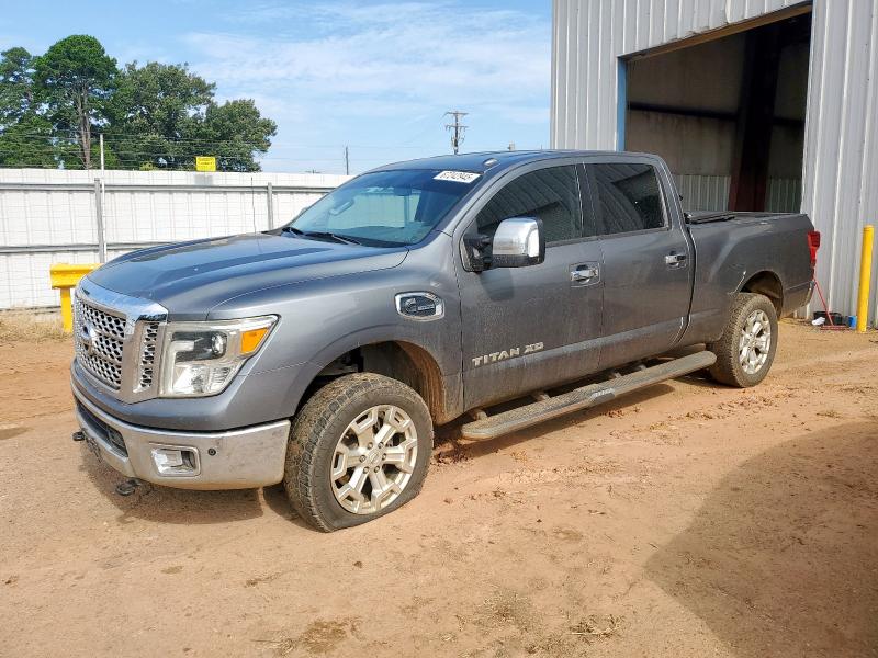 NISSAN TITAN XD S 2016 gray crew pic diesel 1N6BA1F24GN515730 photo #1