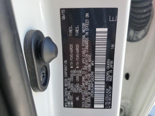 2015 TOYOTA 4RUNNER SR JTEBU5JR4F5262098