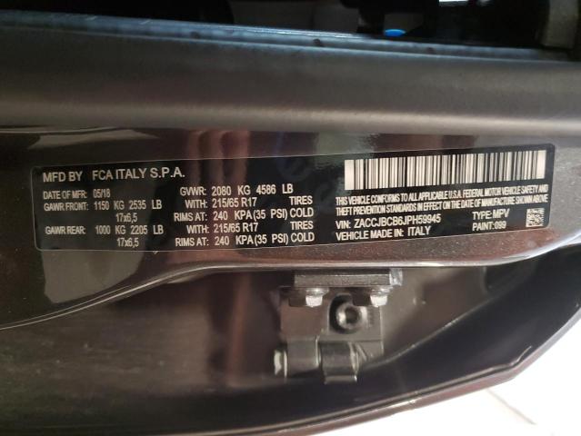 2018 JEEP RENEGADE TRAILHAWK ZACCJBCB6JPH59945