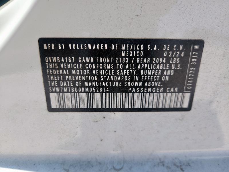 2024 VOLKSWAGEN JETTA SE 3VW7M7BU0RM052814