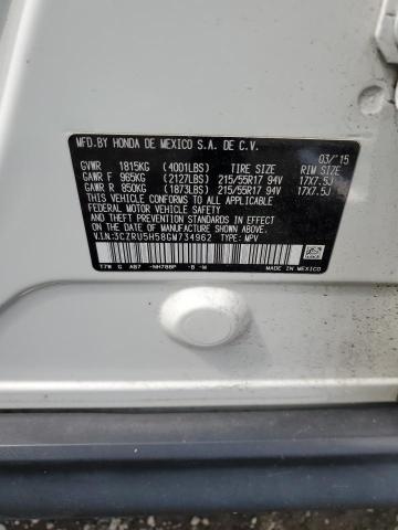 2016 HONDA HR-V EX 3CZRU5H58GM734962