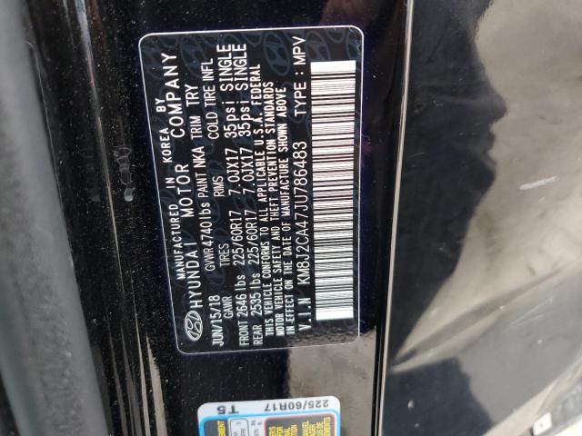 2018 HYUNDAI TUCSON SE KM8J2CA47JU786483