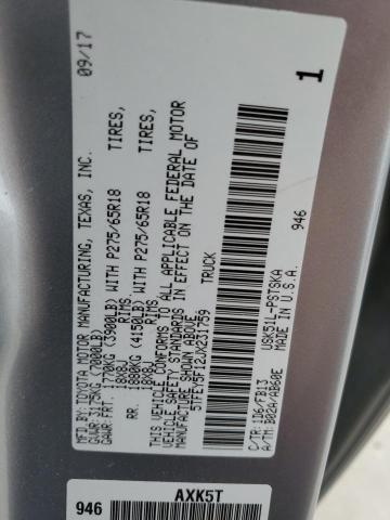 2018 TOYOTA TUNDRA CRE 5TFEY5F12JX231759