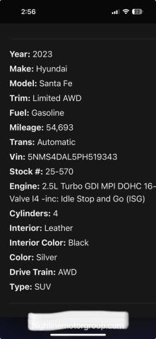 2023 HYUNDAI SANTA FE L - 5NMS4DAL5PH519XXX