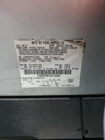 2015 FORD TAURUS LIM 1FAHP2F81FG116305