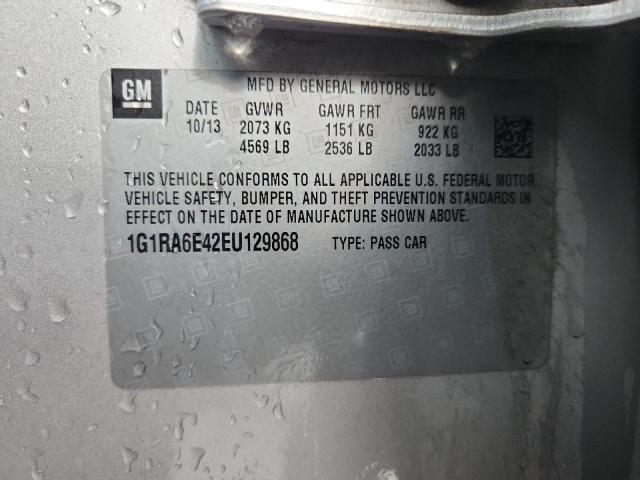 2014 CHEVROLET VOLT - 1G1RA6E42EU129868