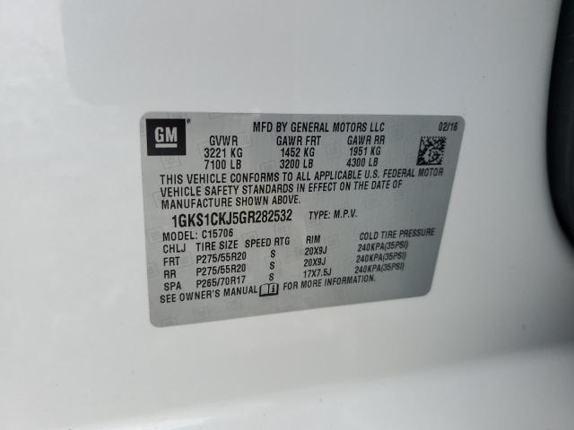 2016 GMC YUKON DENA 1GKS1CKJ5GR282532