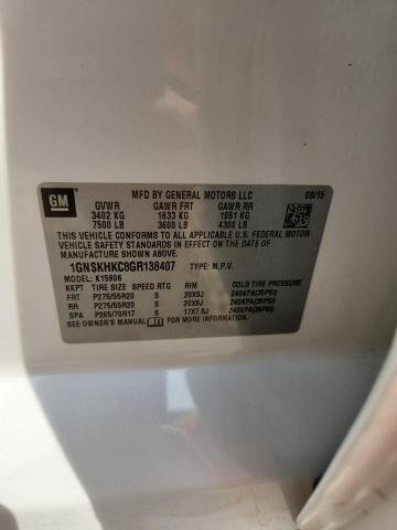 2016 CHEVROLET SUBURBAN 1GNSKHKC8GR138407