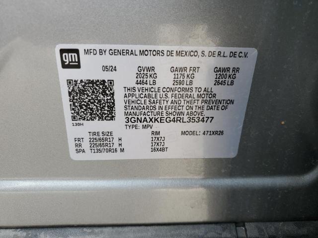2024 CHEVROLET EQUINOX LT - 3GNAXKEG4RL353477