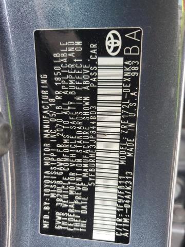 2018 TOYOTA COROLLA L 5YFBURHE3JP844803