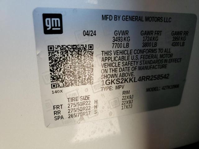 2024 GMC YUKON XL D - 1GKS2KKL4RR258542