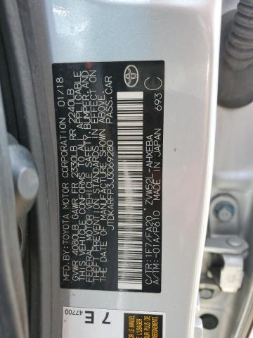 2018 TOYOTA PRIUS PRIM JTDKARFP3J3069280