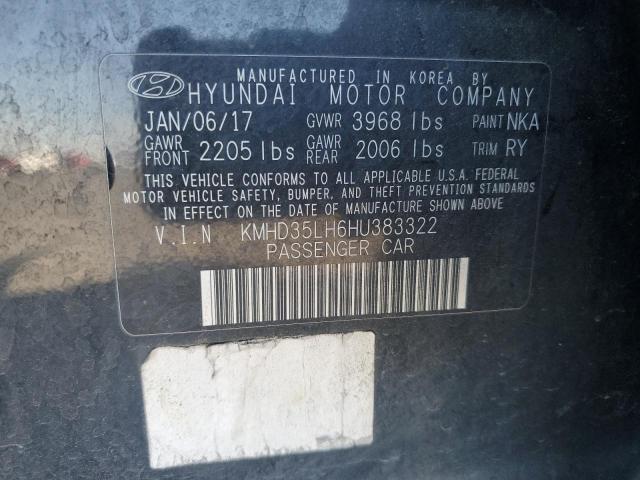 2017 HYUNDAI ELANTRA GT KMHD35LH6HU383322