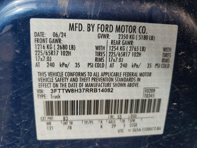 2024 FORD MAVERICK XLT 3FTTW8H37RRB14082