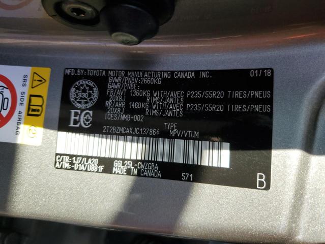 2018 LEXUS RX 350 BAS - 2T2BZMCAXJC137864