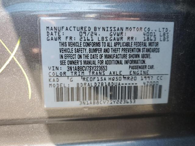 2025 NISSAN SENTRA SV 3N1AB8CV7SY223653