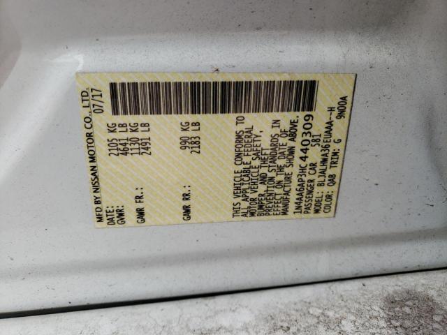 2017 NISSAN MAXIMA 3.5 1N4AA6AP3HC440309