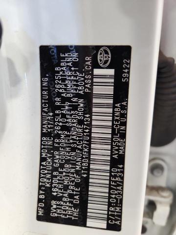 2015 TOYOTA CAMRY HYBR - 4T1BD1FK7FU147134