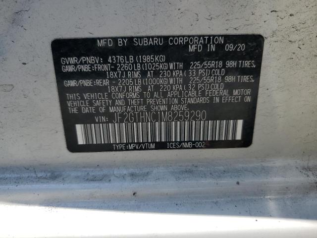 2021 SUBARU CROSSTREK - JF2GTHNC1M8259290