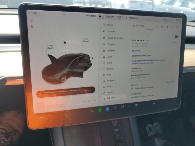 2021 TESLA MODEL 3 5YJ3E1EB2MF070928