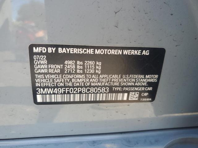 2023 BMW M340XI 3MW49FF02P8C80583