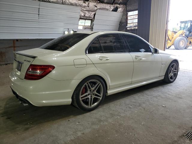 MERCEDES-BENZ C 63 AMG 2012 white sedan 4d gas WDDGF7HB6CA725179 photo #4