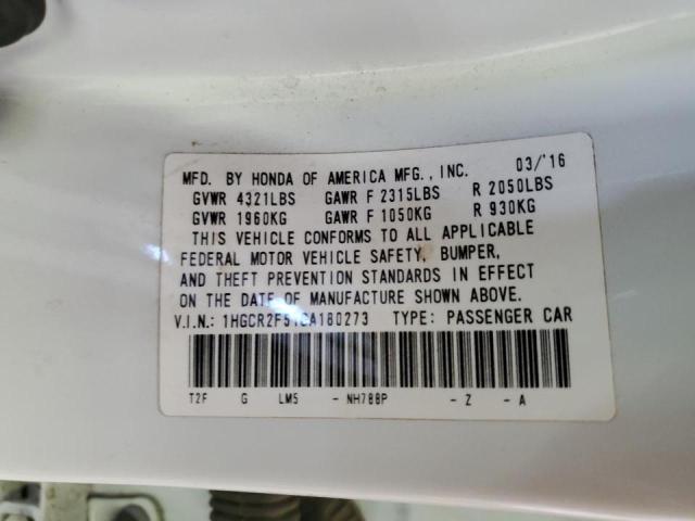 2016 HONDA ACCORD SPO 1HGCR2F51GA180273