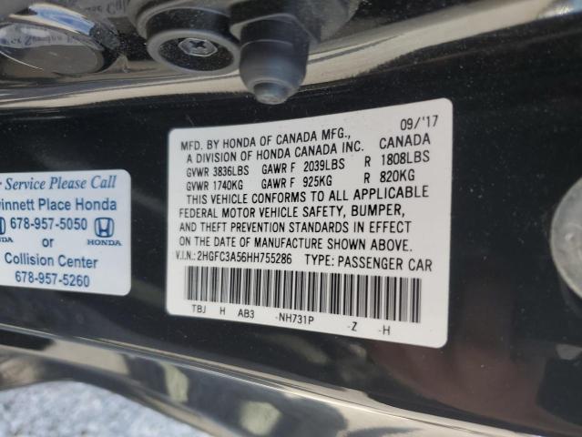 2017 HONDA CIVIC SI 2HGFC3A56HH755286