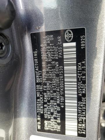 2013 TOYOTA CAMRY L - 4T1BF1FK9DU267539