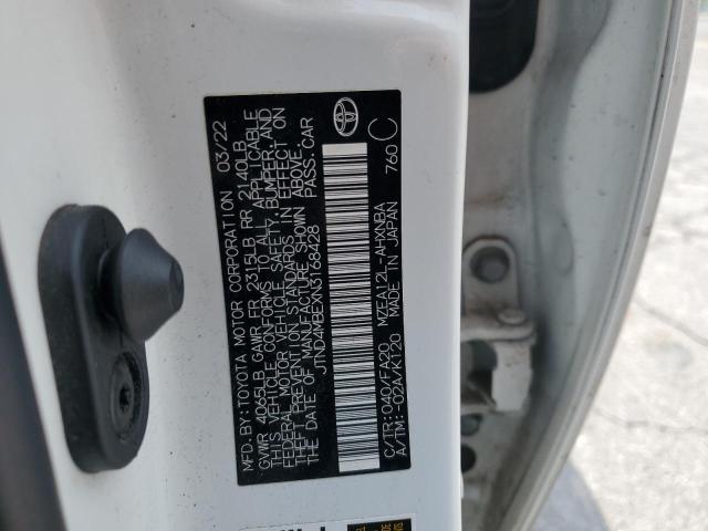 2022 TOYOTA COROLLA SE JTND4MBEXN3168428