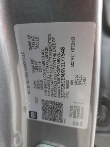 2022 GMC CANYON ELE 1GTG5CENXN1177548