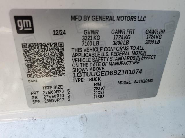 2025 GMC SIERRA K1500 ELEVATION 1GTUUCED8SZ181074