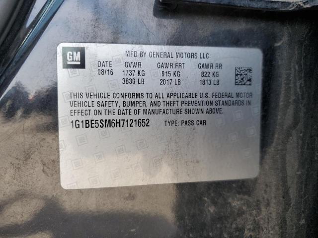2017 CHEVROLET CRUZE LT - 1G1BE5SM6H7121652