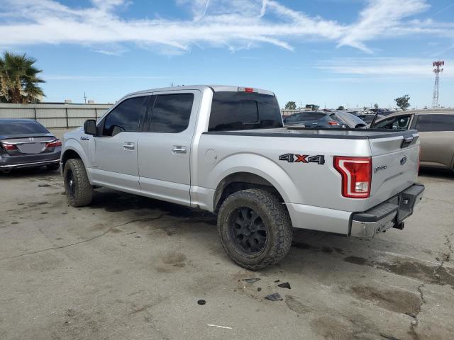 FORD F150 SUPERCREW 2016 silver  gas 1FTEW1EG7GKF70222 photo #3