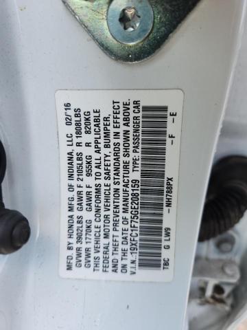 2016 HONDA CIVIC EXL #3292904574