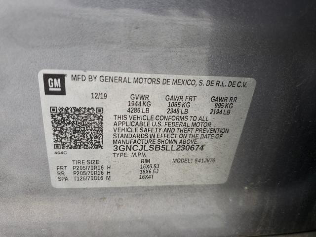 2020 CHEVROLET TRAX 1LT - 3GNCJLSB5LL230674