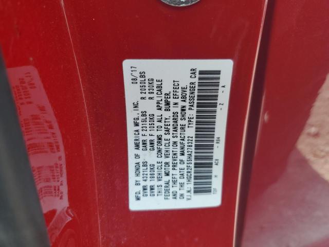 2017 HONDA ACCORD SPO - 1HGCR2F55HA278322