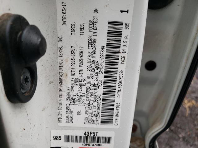 2017 TOYOTA TACOMA DOU - 5TFCZ5AN1HX087243