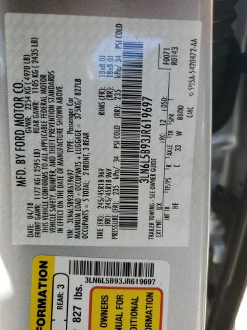 2018 LINCOLN MKZ PREMIERE 3LN6L5B93JR619697